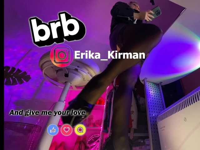 Fotos Erika_Kirman Hello! Thank you for reading my profile and looking at the tip menu! Dont forget to folow me in bongacams site allowed social networks - my nickname there is ERIKA_KIRMAN #stockings #skirt #lips #heels #redlipstick #strapon